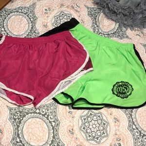 2 pairs size small shorts with lining